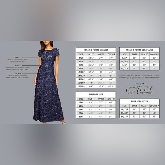 Alex Evenings Sequin Dress - Picture 7 of 8